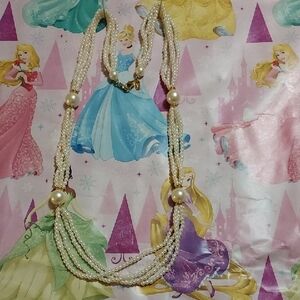 Lady Remington Ivory Pearl Beaded Necklace - Classic Women's Accessory 22 Inch.